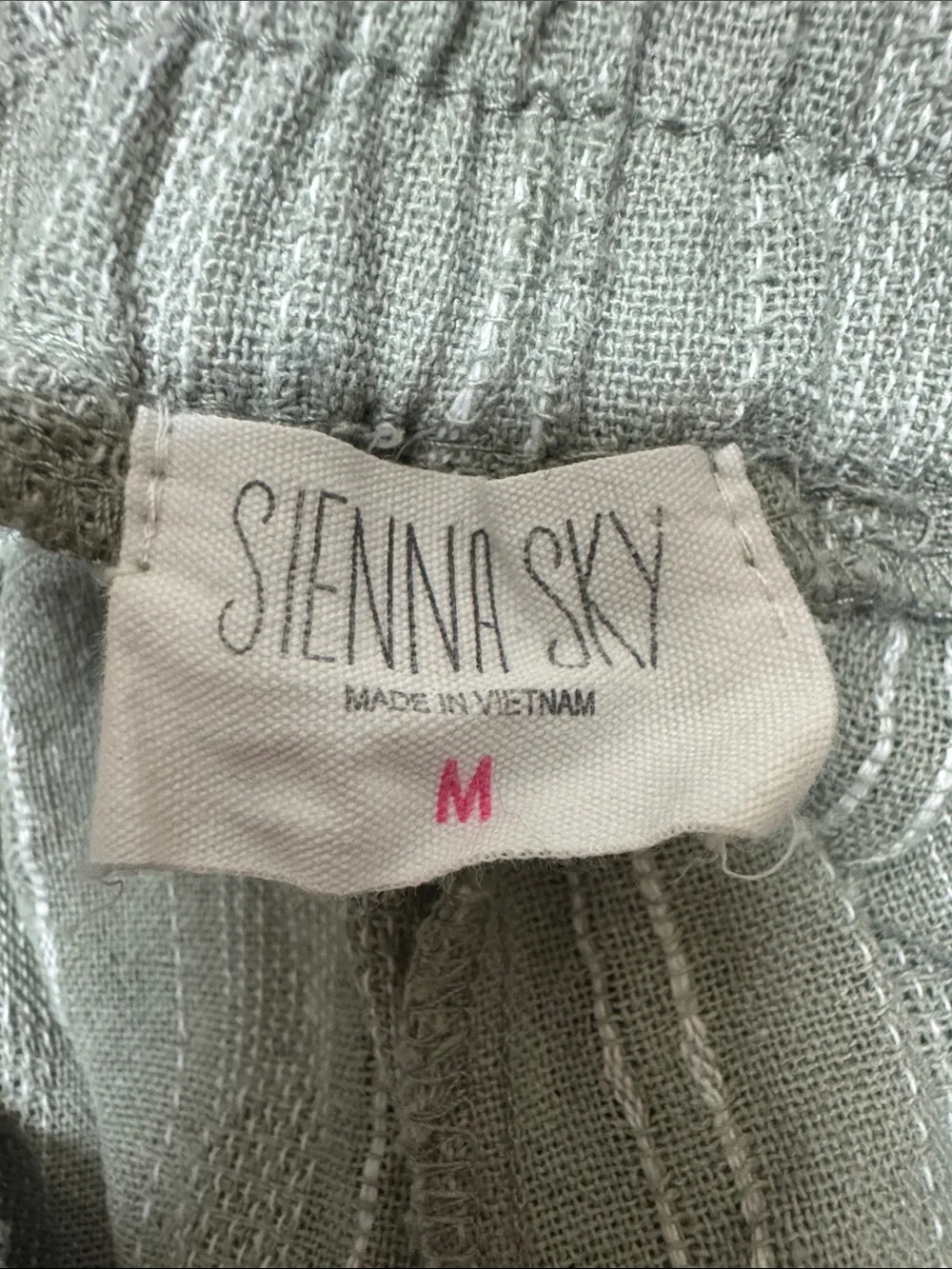 Sienna Sky Olive Green Striped Drawstring Joggers